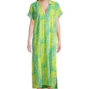 NWT Ganni Tie-Dyed Cotton Midi-Dress / Swim Coverup